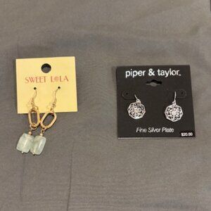 Two (2) pair earrings NWT